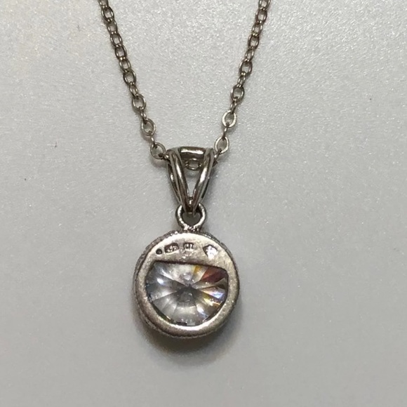 Victorian Sterling Silver Cubic Zirconia Pendant - Picture 11 of 11